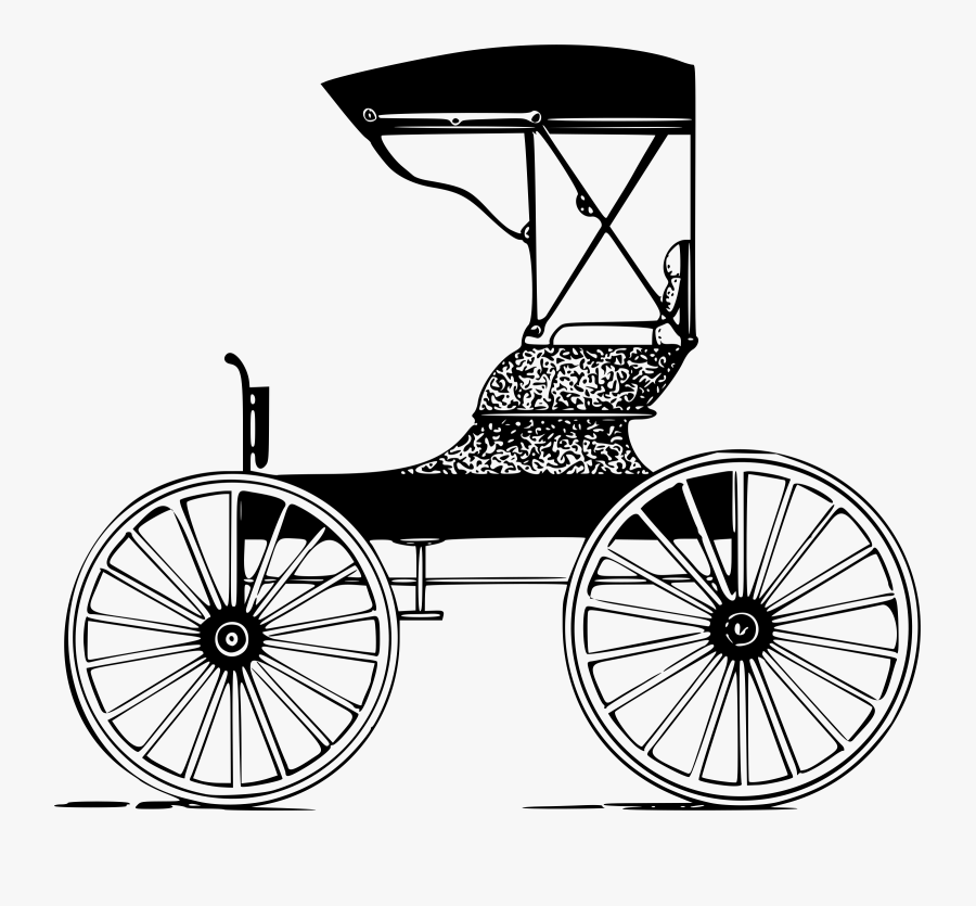 Big Image Png - Old Carriage Drawing, Transparent Clipart