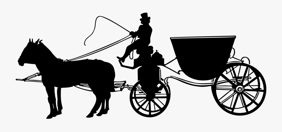 Wagon,horse,chariot - Silhouette, Transparent Clipart