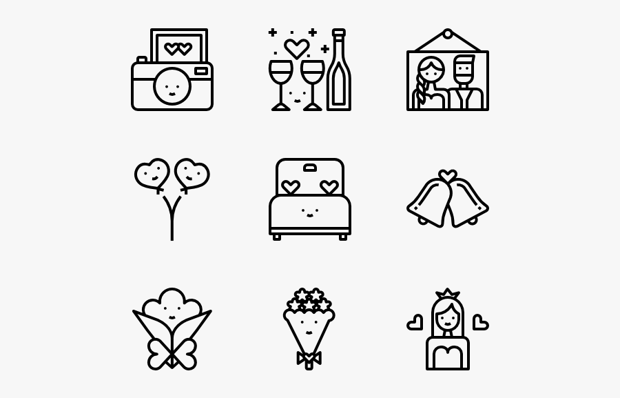 Wedding - Iconos Png Redes Sociales, Transparent Clipart