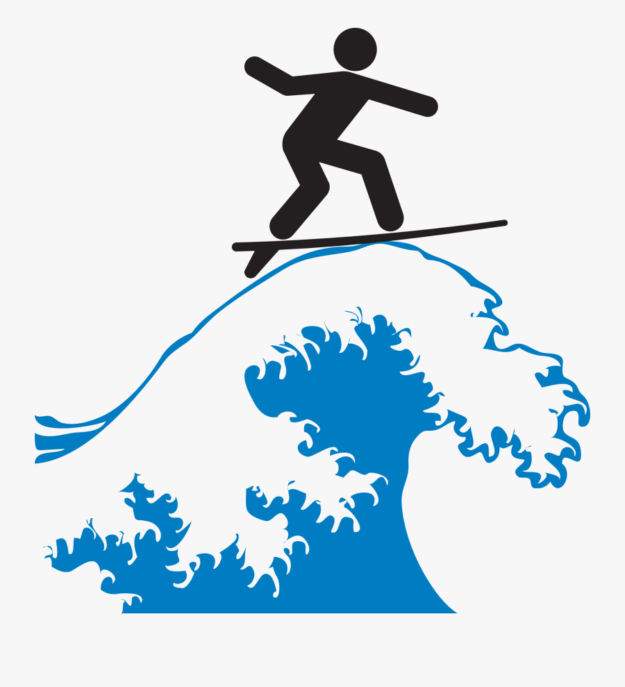 Surf Clip Art At Clker - Wave Clipart Transparent Background, Transparent Clipart