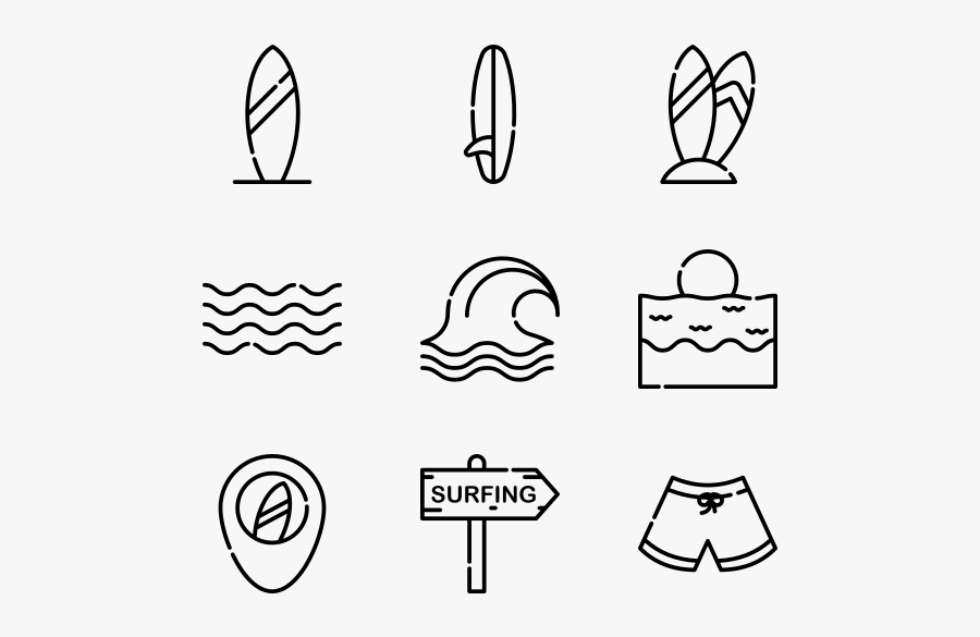 Surf, Transparent Clipart