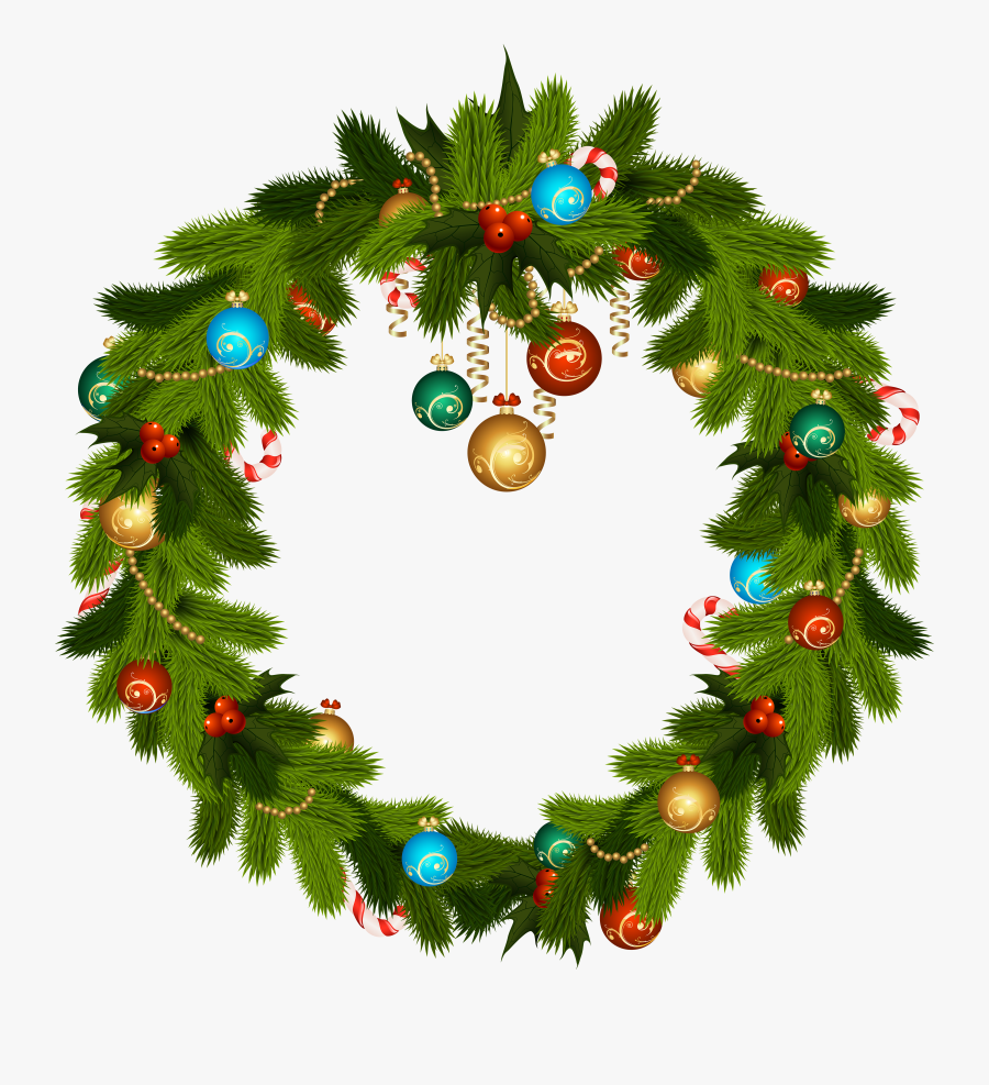 Christmas Wreaths Free Clipart Png, Transparent Clipart
