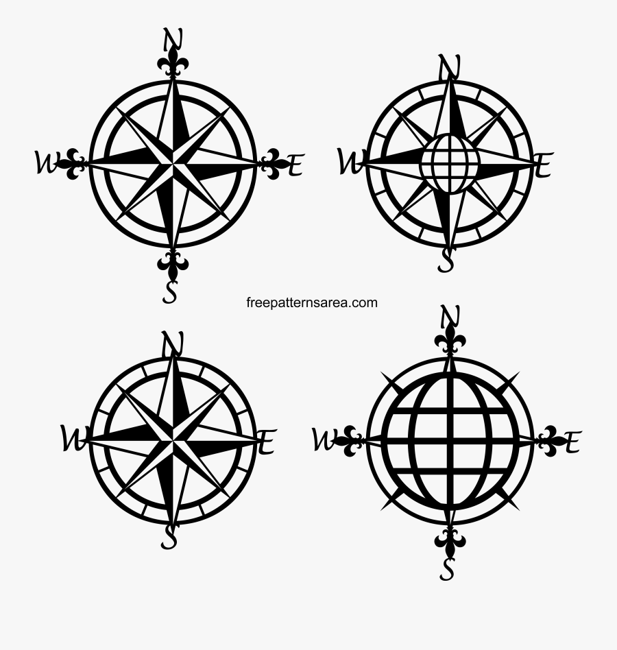 Transparent Compass Clipart - Skytower, Transparent Clipart