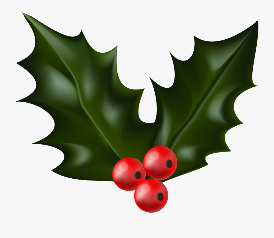 Garland Clipart Greenery - Christmas Holly Png Transparent, Transparent Clipart