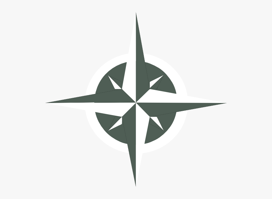 White Compass Rose Svg Clip Arts - Rose Of Winds Png, Transparent Clipart