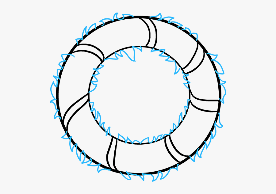 How To Draw Christmas Wreath - Drawing, Transparent Clipart