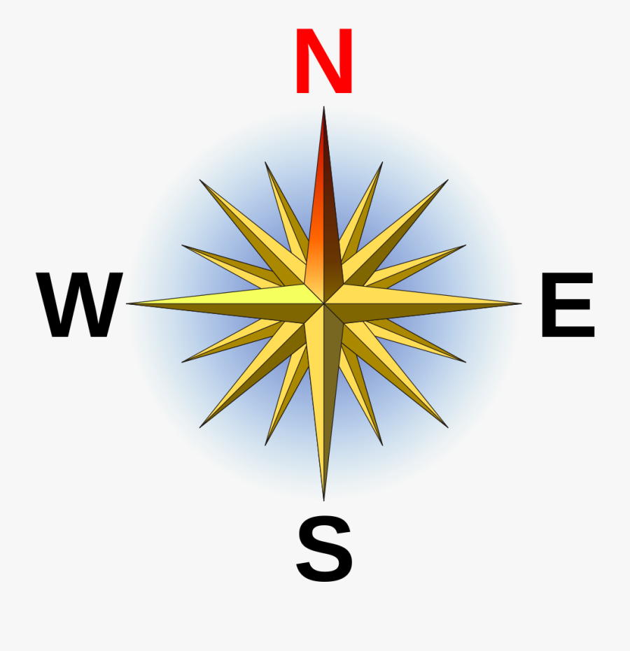 Compass Rose En Small N, Transparent Clipart