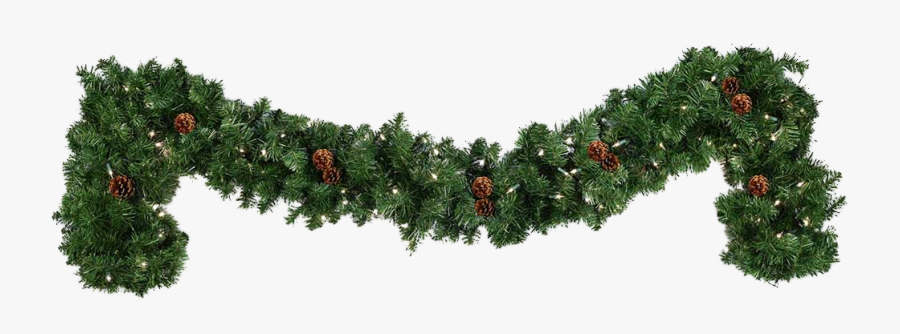 Garland Christmas Wreath Clip Art - Transparent Image Of Christmas Garland, Transparent Clipart