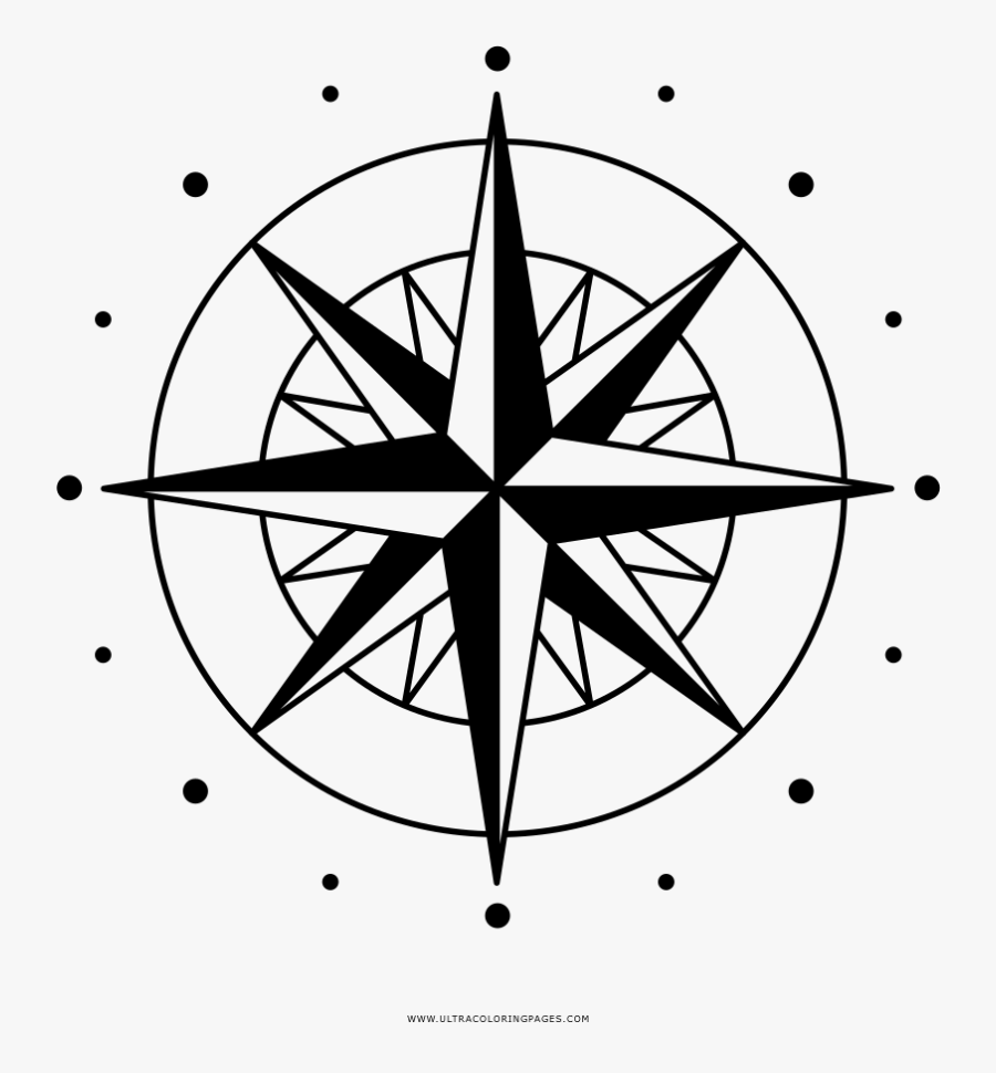 Compass Rose Wind Rose Clip Art - Rose Des Vents France, Transparent Clipart