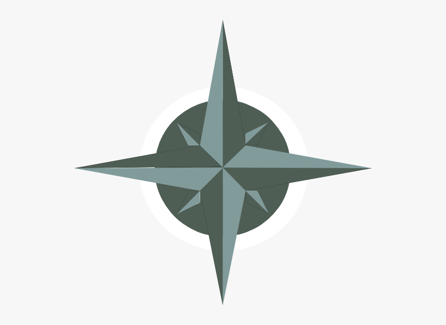 White Compass Rose Svg Clip Arts - Navy Compass Png, Transparent Clipart