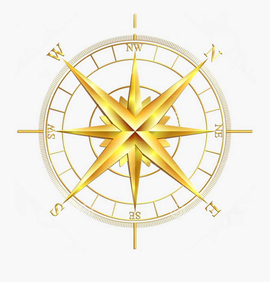 Download Vector Gold Compass Rose Clipart Compass Rose - Golden Compass Clip Art, Transparent Clipart