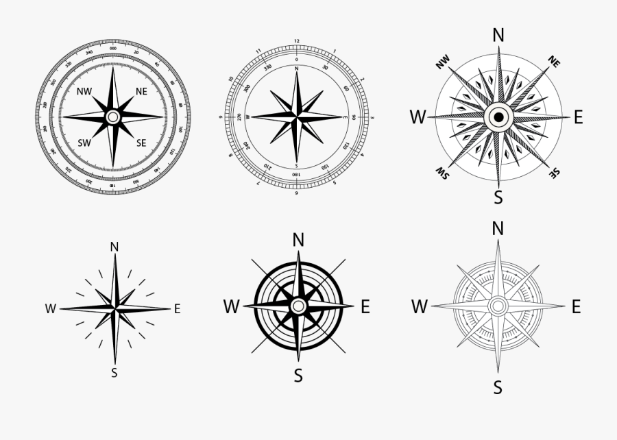 Compass Rose Wind Rose - Wind Rose Vector Free, Transparent Clipart