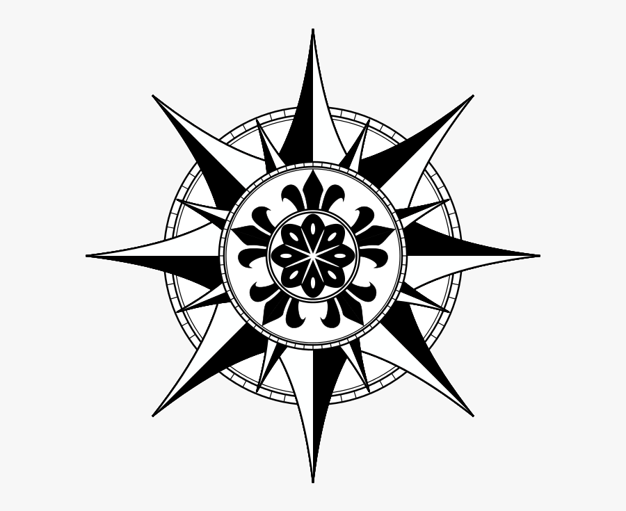 Cool Compass Rose Designs, Transparent Clipart