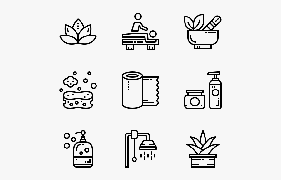 Massage And Spa - Curriculum Vitae Icons Png, Transparent Clipart