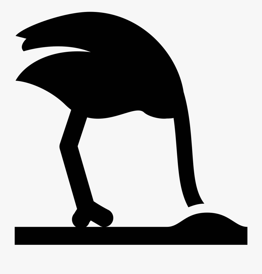 Clip Art Ostrich Head In Sand Image - Ostrich Head In Transparent Png, Transparent Clipart