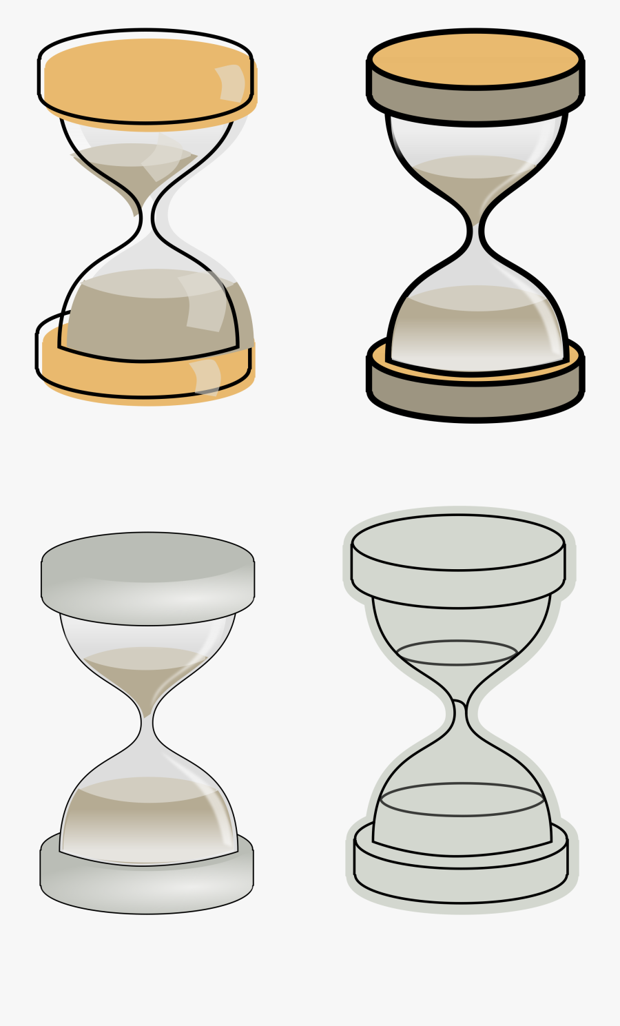 Experiment With Sand Glasses - Hourglass, Transparent Clipart