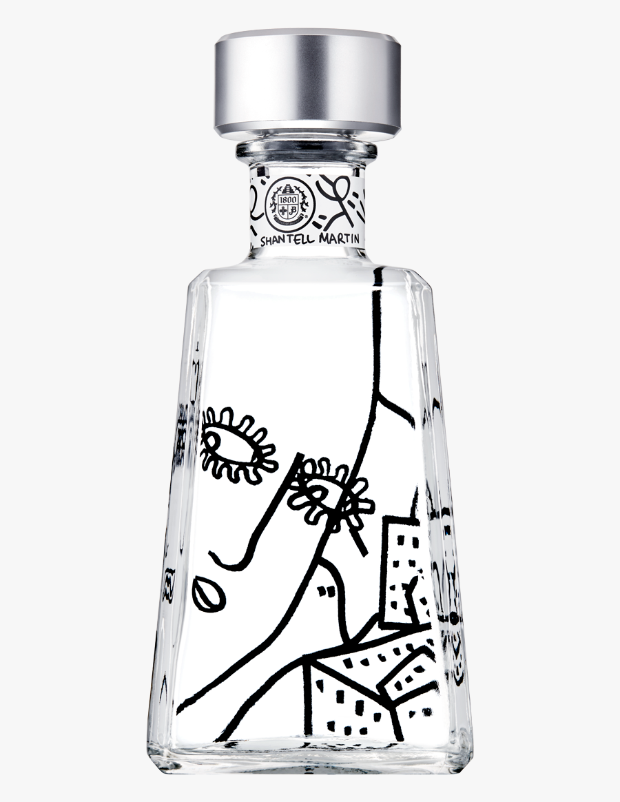 1800 Tequila Shantell Martin Tequila, Transparent Clipart