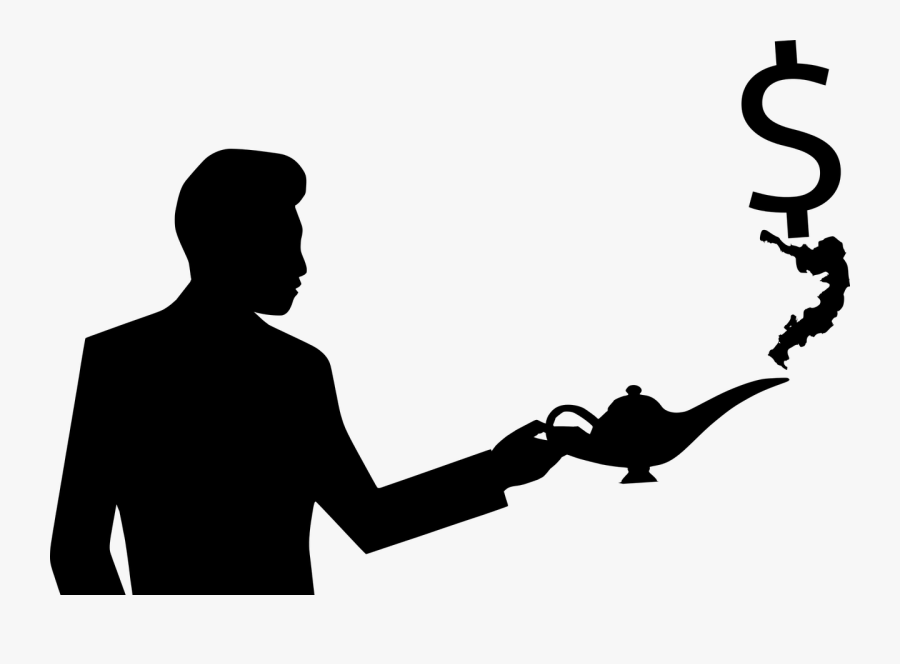 Drinking Tea Silhouette, Transparent Clipart