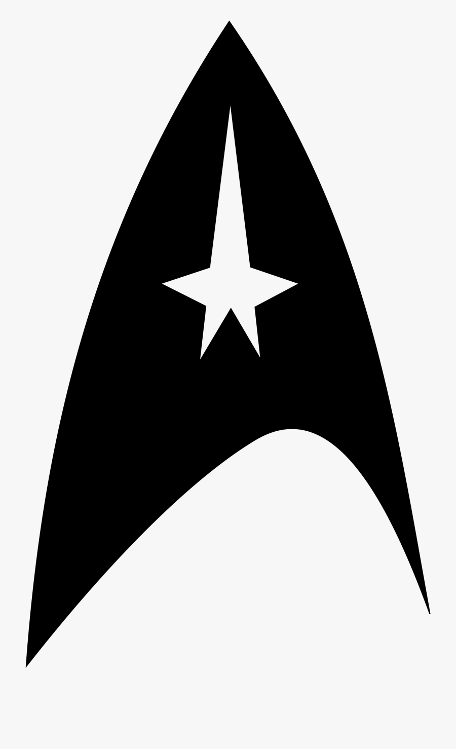 Badges Clipart Star Trek - Star Trek Logo Svg, Transparent Clipart