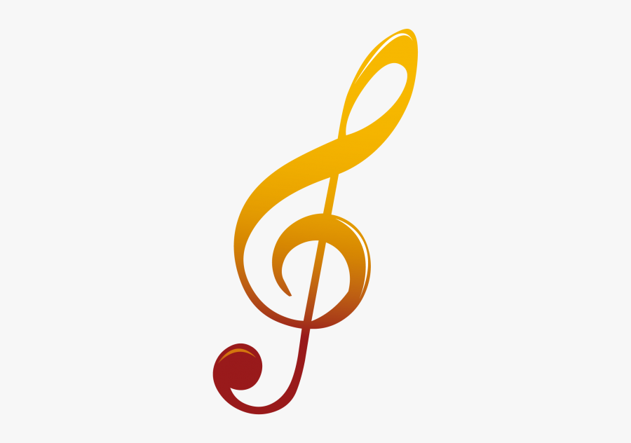 Une Note De Musique En Couleur, Transparent Clipart