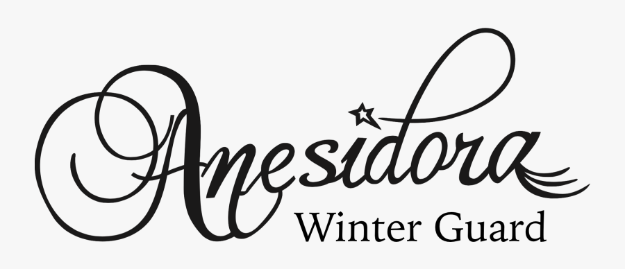 Anesidora Winter Guard - Calligraphy, Transparent Clipart