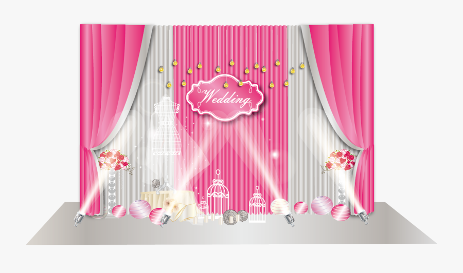 Vector Stage Layout Scene Wedding Free Download Png - Wedding Decoration Vector Wedding Png, Transparent Clipart