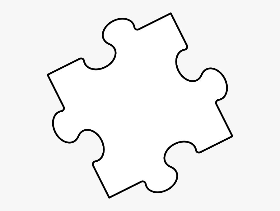 Printable Large Puzzle Piece, Transparent Clipart