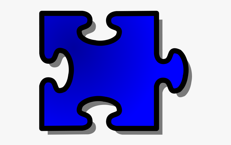 Blue Jigsaw Piece 14 - Autism Puzzle Piece Red, Transparent Clipart