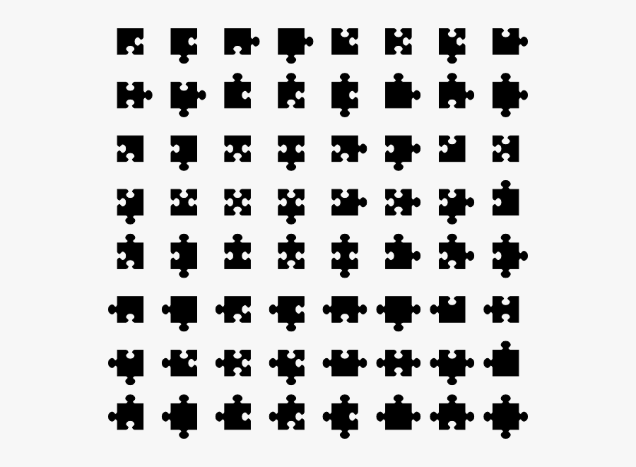 Free Vector Jigsaw Pieces Clip Art - Puzzle Pieces Vector Ai, Transparent Clipart