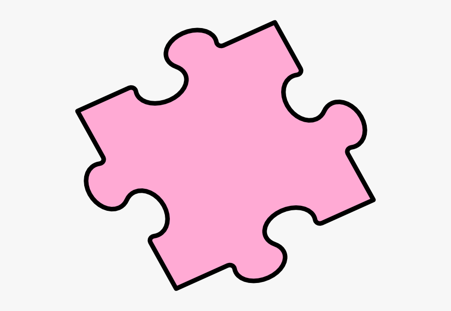 Piece Clip Art At - Pink Puzzle Piece Clipart, Transparent Clipart