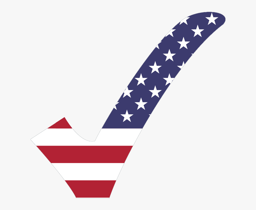 Usa Flag Clip Art Png - Usa Check Mark, Transparent Clipart