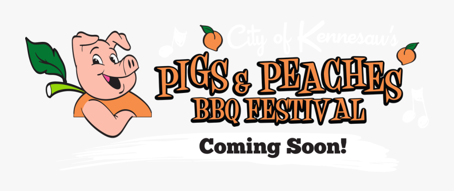 Pigs & Peaches Bbq Festival Header - Pigs And Peaches, Transparent Clipart