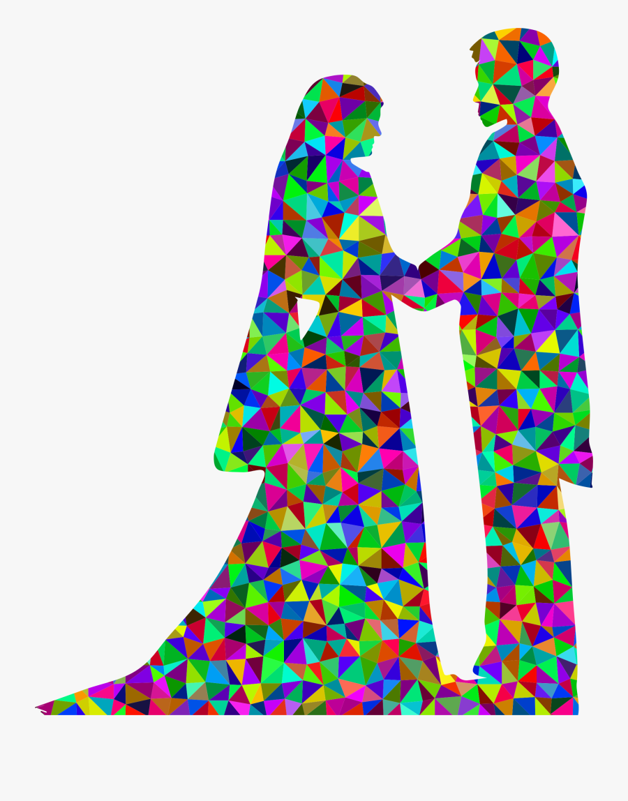 Prismatic Low Poly Marriage Clip Arts - Monogamy Clipart, Transparent Clipart