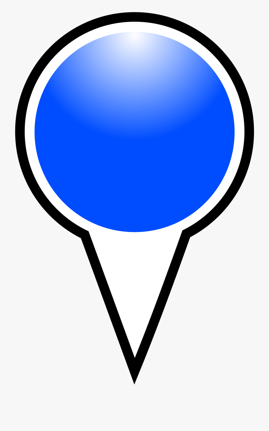 Marker Google Maps Blue Clipart , Png Download - Pointeur Carte 3d Gratuit, Transparent Clipart