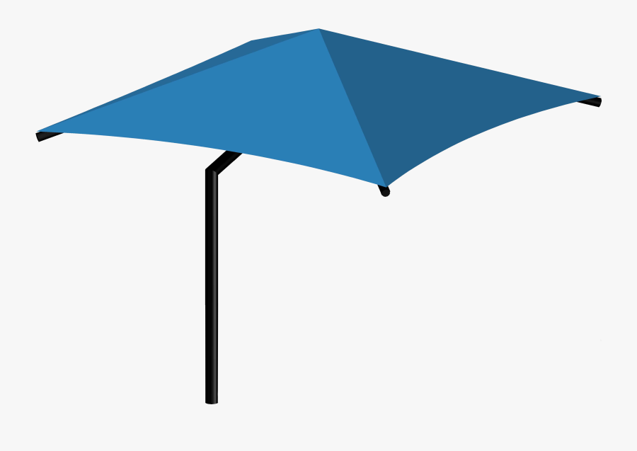 Front View - Single Post Pyramid Cantilever, Transparent Clipart