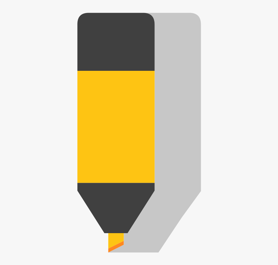 Marker - Subrayador Icono, Transparent Clipart