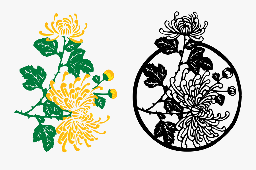 Picture Download Indicum Watercolor Painting Transprent - Chrysanthemums Vector, Transparent Clipart