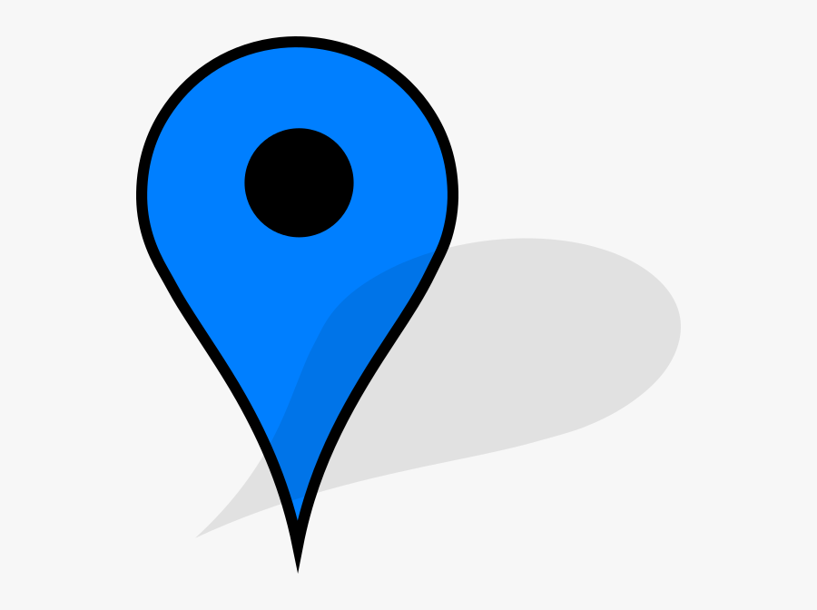 Blue Marker Google Maps, Transparent Clipart