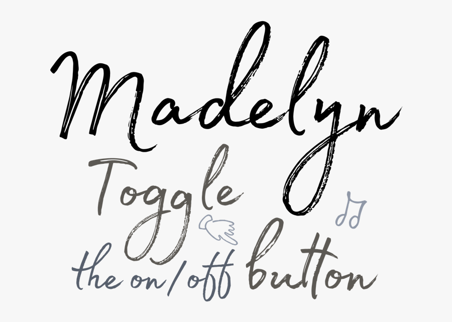 Transparent Swashes Png - Madelyn Font, Transparent Clipart