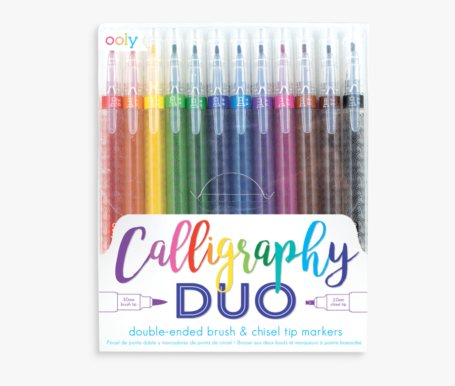 Clip Art Calligraphy Duo Chisel And - Ooly Calligraphy Duo, Transparent Clipart