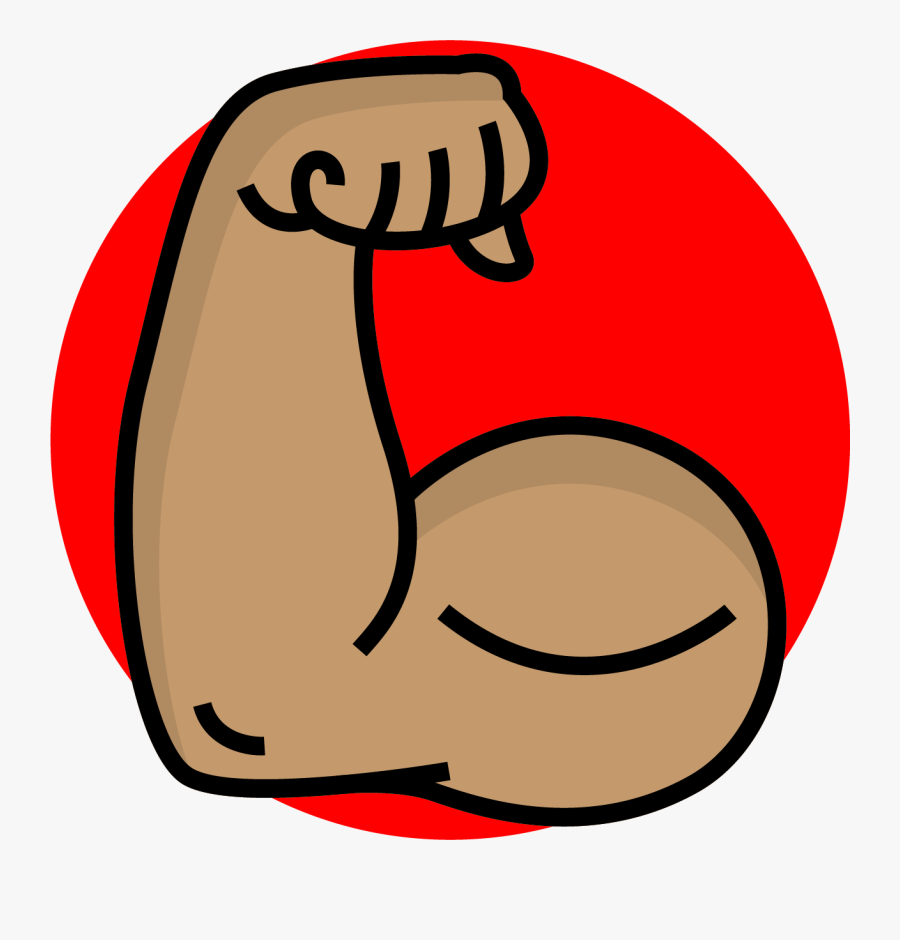 Clip Art Cartoon Muscle Arms - Muscle Arm Animation, Transparent Clipart