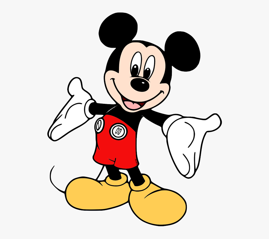 Clip Art Disney Galore - Mickey Mouse Open Arms, Transparent Clipart
