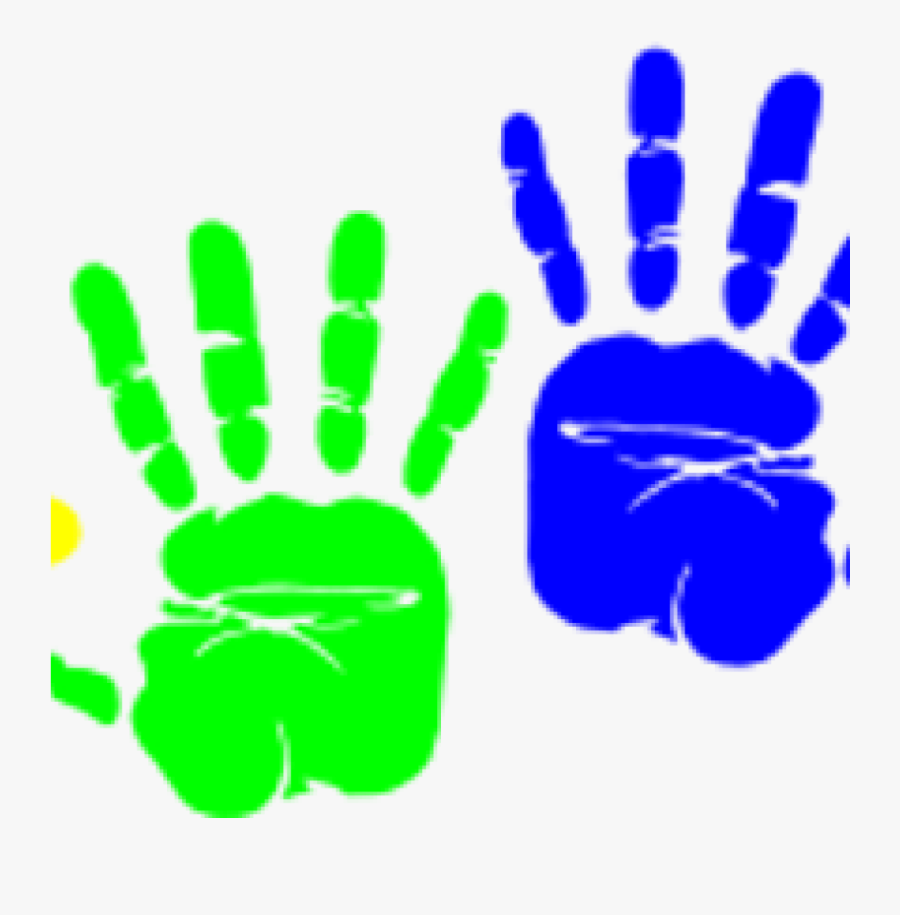 Handprint Clipart 19 Preschool Handprint Clip Art Black - Handprint Clipart, Transparent Clipart