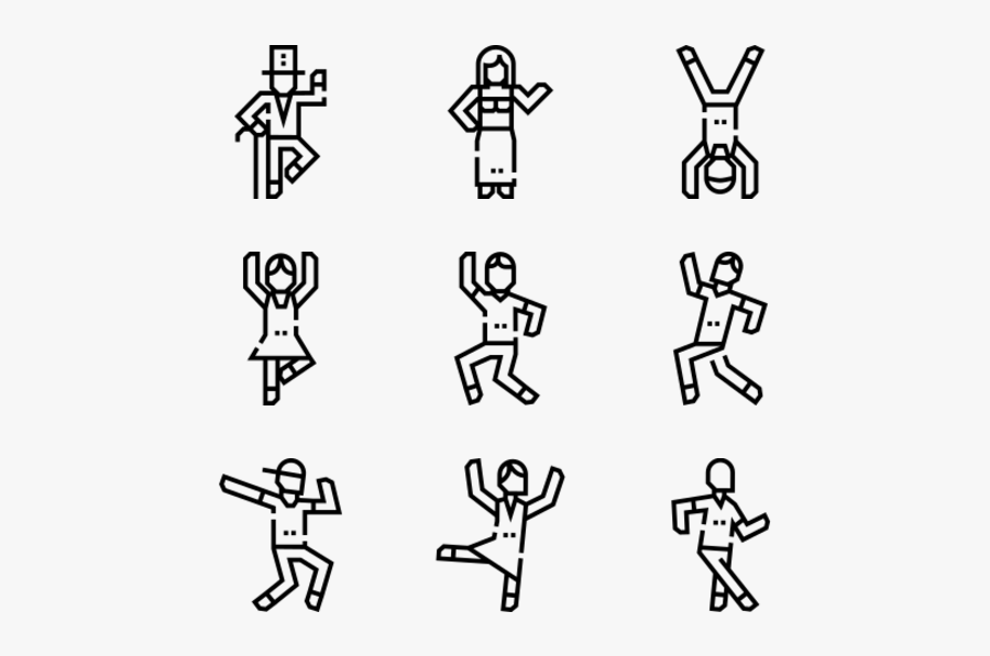 Dance Icon Png Colored, Transparent Clipart