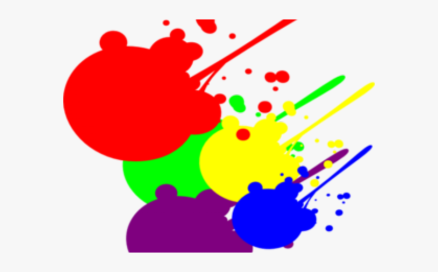 Handprint Clipart Painted - Paint Splatter Clipart, Transparent Clipart
