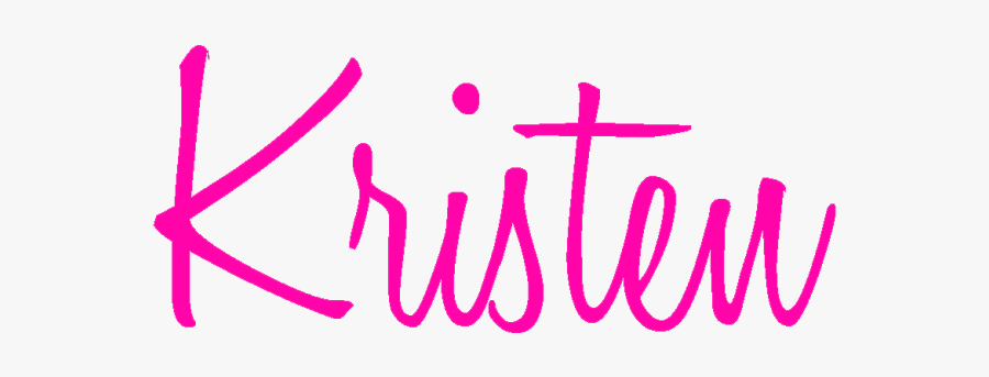 Kristen - Calligraphy, Transparent Clipart