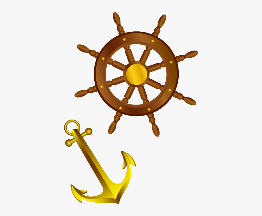 Ships Wheel Steering Wheel Boat - Ship Wheel, Transparent Clipart
