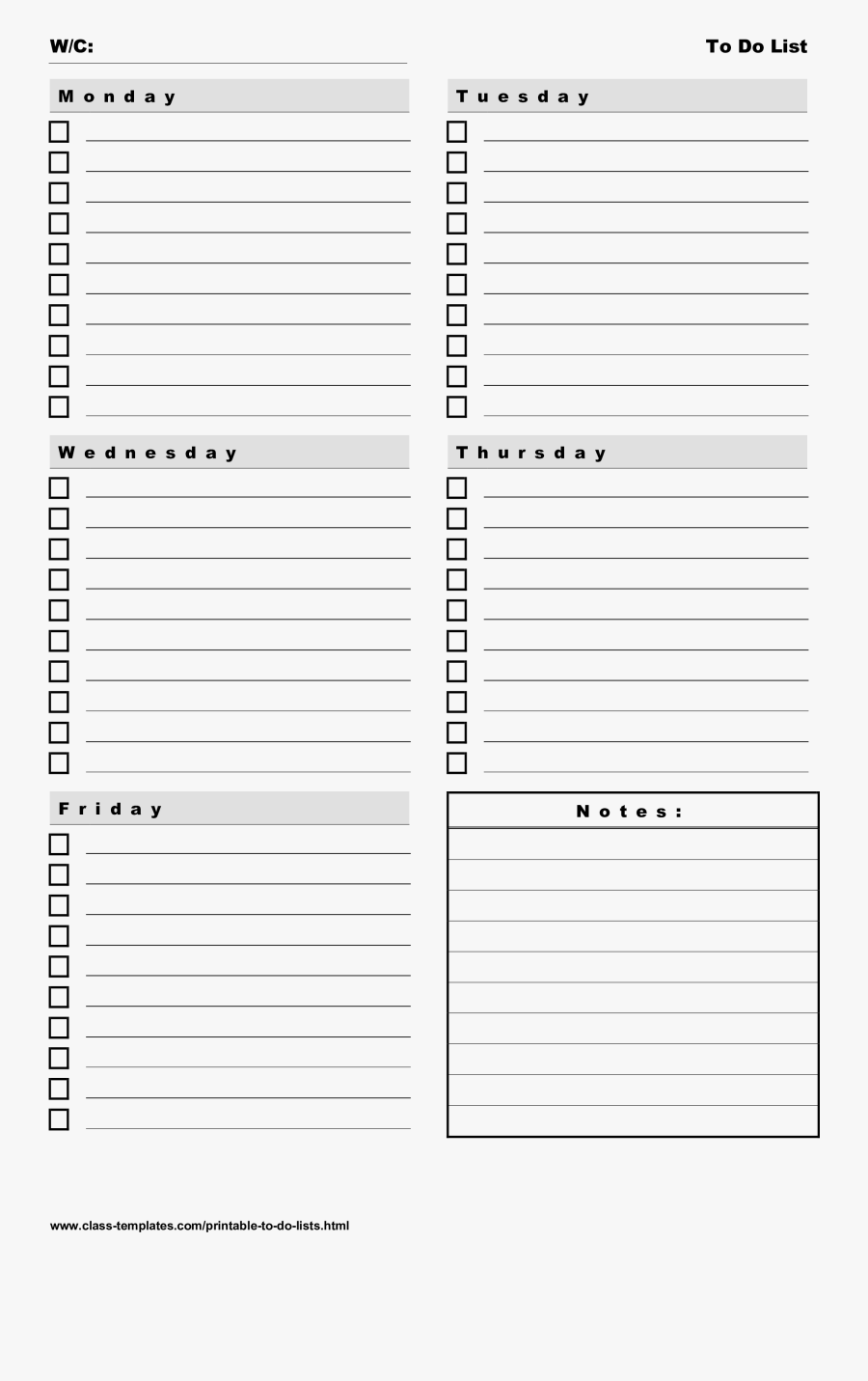 Clip Art Printable To Do List Template - Weekly Calendar 2019 To Do List, Transparent Clipart