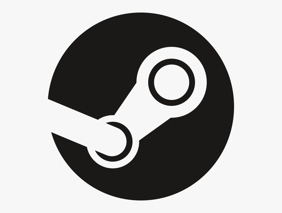 Steam Logo Black Png, Transparent Clipart