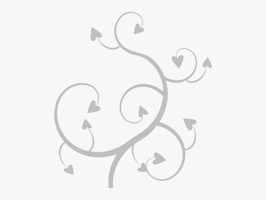 Hearts Swirl Clipart, Transparent Clipart